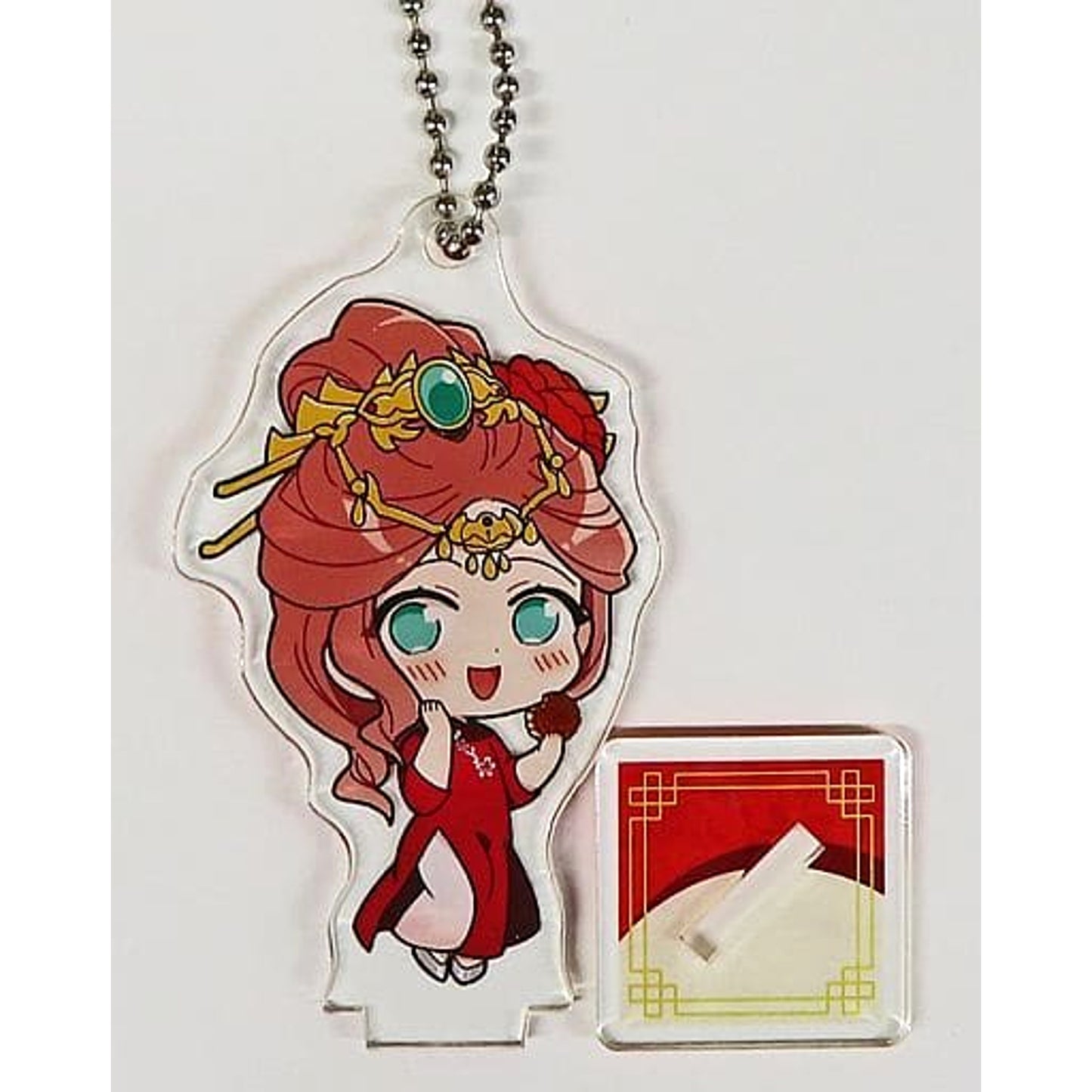 The Apothecary Diaries Lady Gyokuyo Chibi Acrylic Keychain with Stand Sega Collaboration Cafe Limited Keychains [USED]