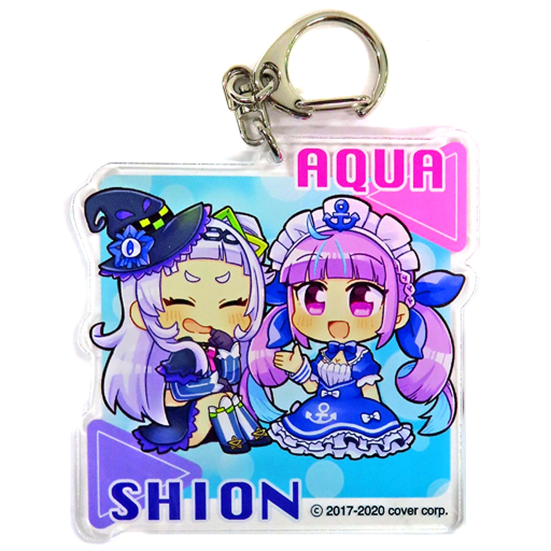 Minato Aqua Murasaki Shion Hololive Die-cut Acrylic Keychain MOLLY.ONLINE Ltd [USED]