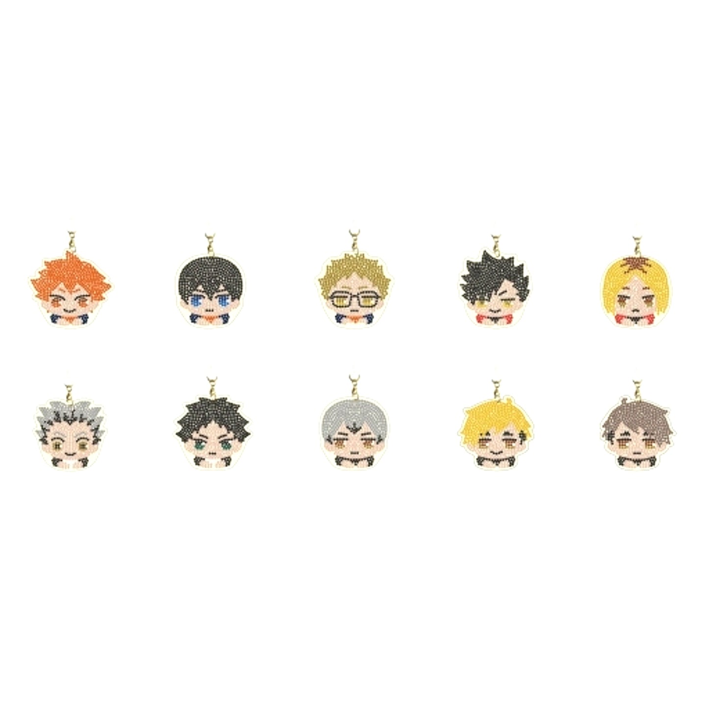 Set of 10 Haikyu!! Jewelry Mascot Collection [USED]