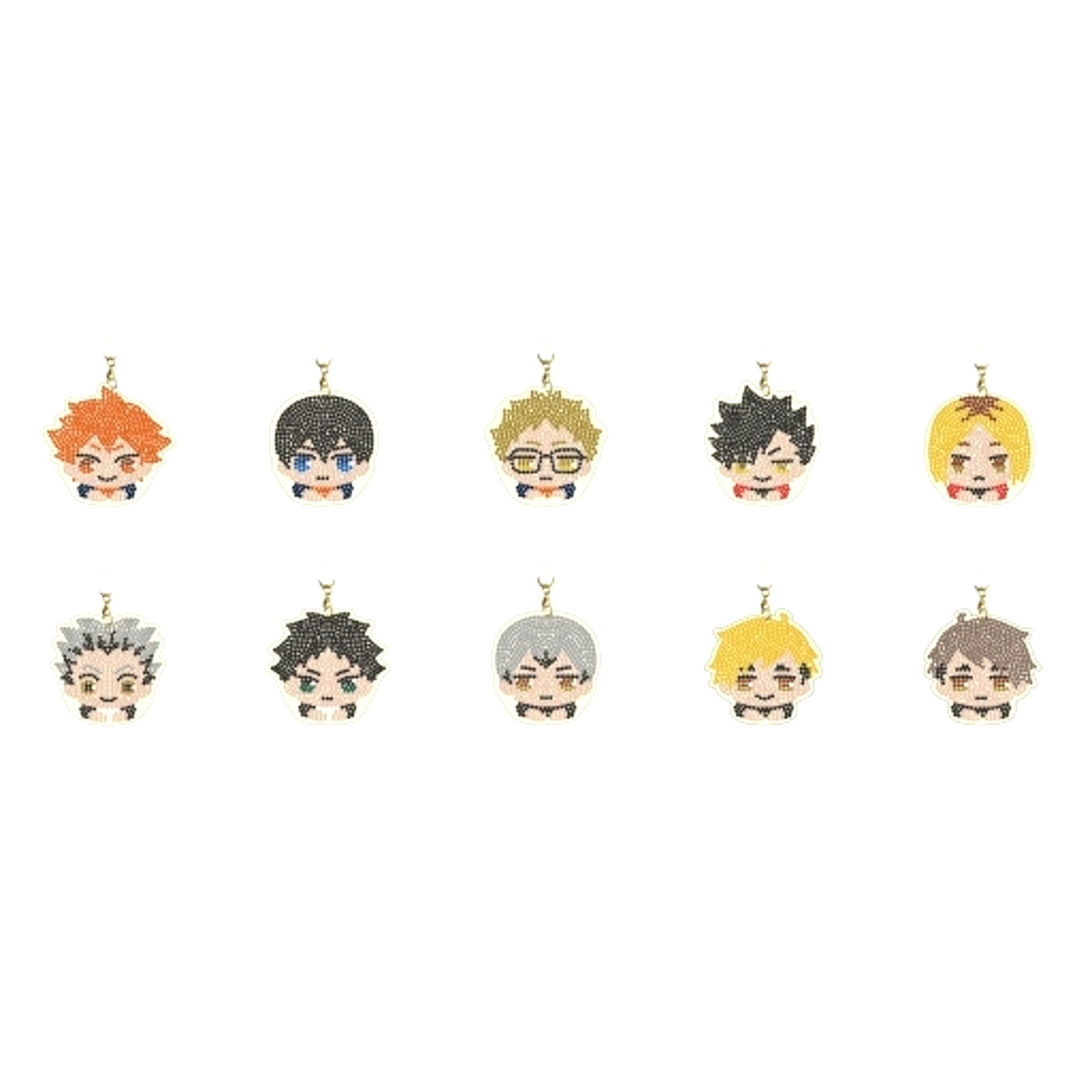 Set of 10 Haikyu!! Jewelry Mascot Collection [USED]