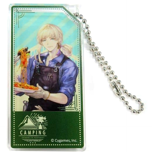 Granblue Fantasy Cassius Domino Keychain Yorozuya Siero Marui Pop-up Shop 2021 Summer Exclusive Keychains [USED]