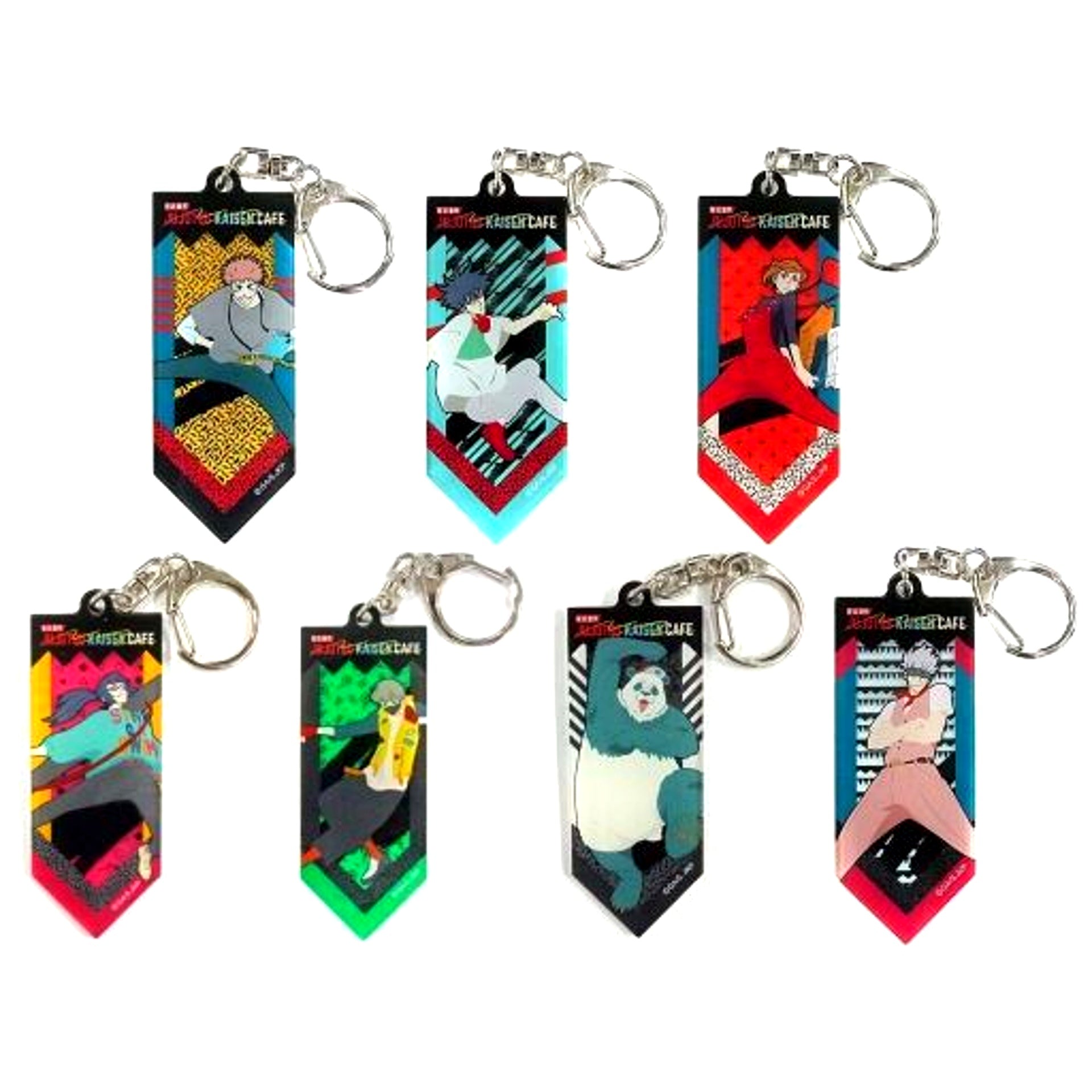 Set of 7 Jujutsu Kaisen Cafe Acrylic Keychain [USED]