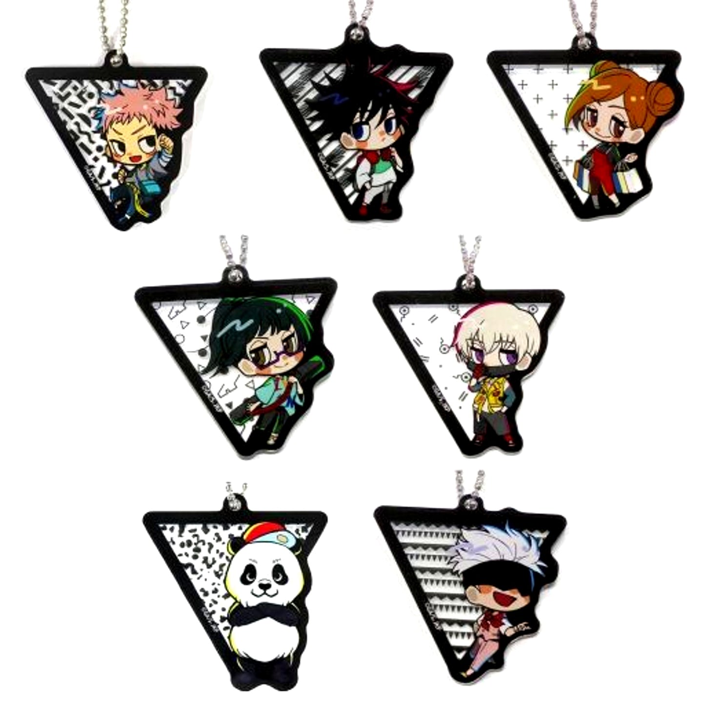 Jujutsu Kaisen Cafe Mini Character Acrylic Keychain Set of 7 [USED]