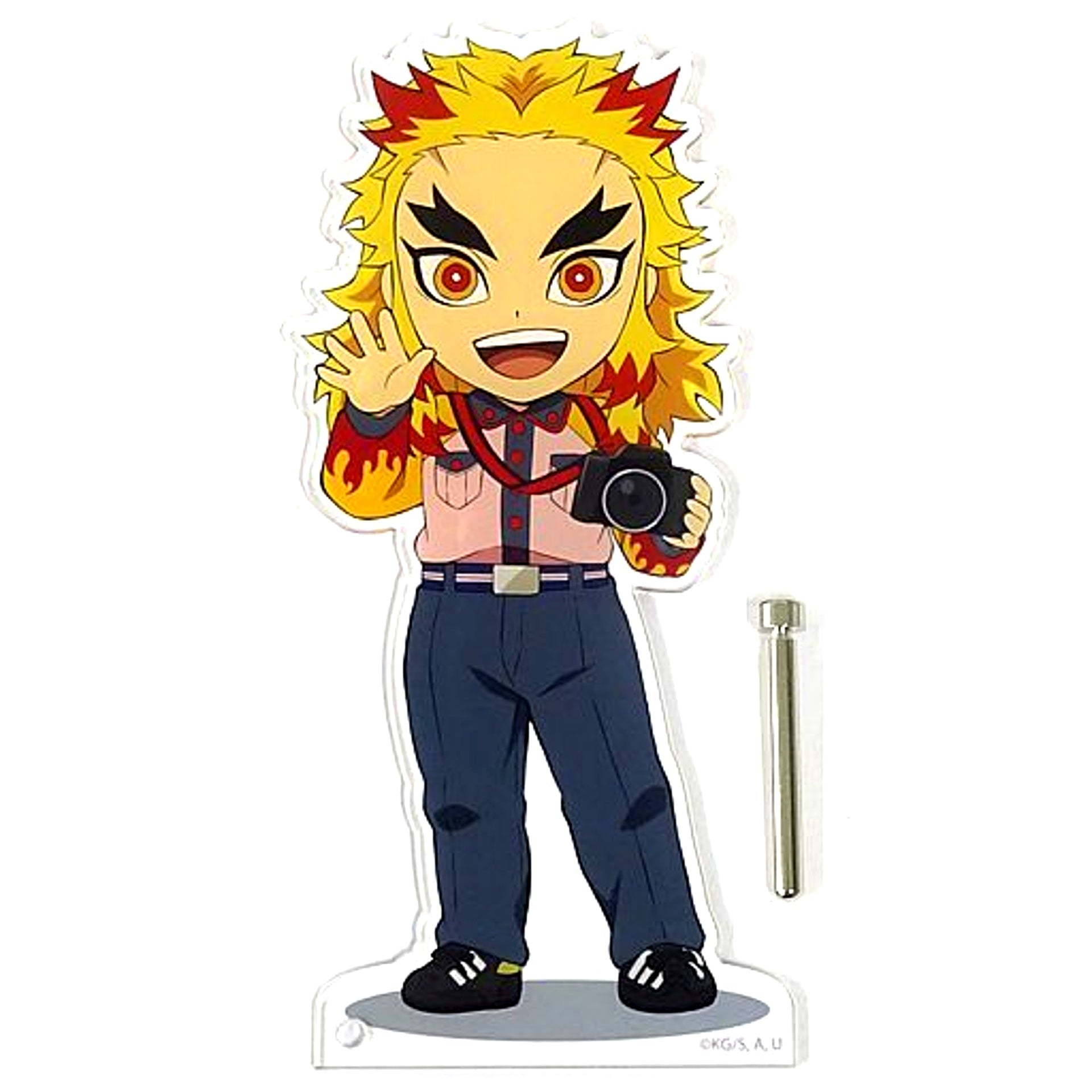 Kyojuro Rengoku BIG Acrylic Stand Demon Slayer x Tokyo Dome City Attractions Total Concentration! Hospitality Operation [USED]
