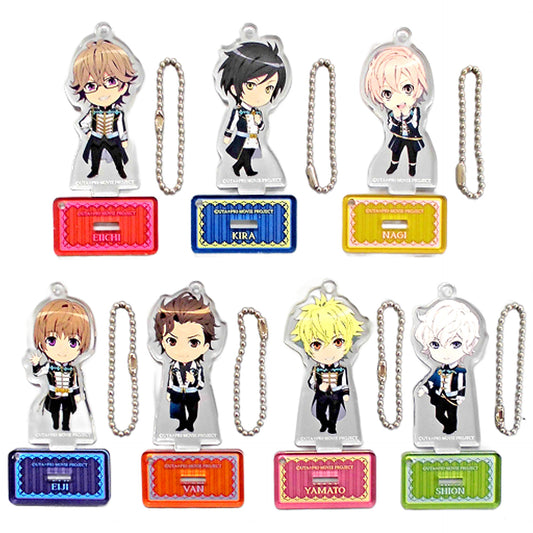 Uta no Prince Sama: Maji Love Kingdom Nagi Mikado & Others Acrylic Keychain Collection with Stand RAGING Ver. All 7 Types Set Keychains [USED]