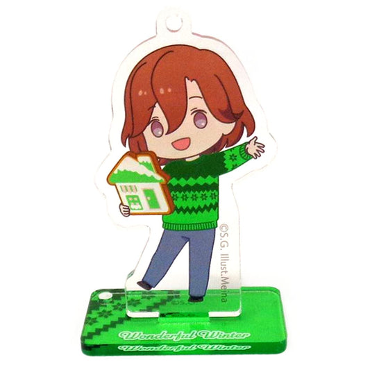 Reiji Kotobuki Uta no Prince Sama Acrylic Keychain Collection with Stand Wonderful Winter Chibi Chara Ver. Shining Store 2020 Limited Key Chain [USED]