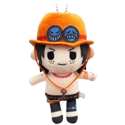 One Piece Portgas D. Ace Petitfuwa Stuffed Toy Keychains [USED]