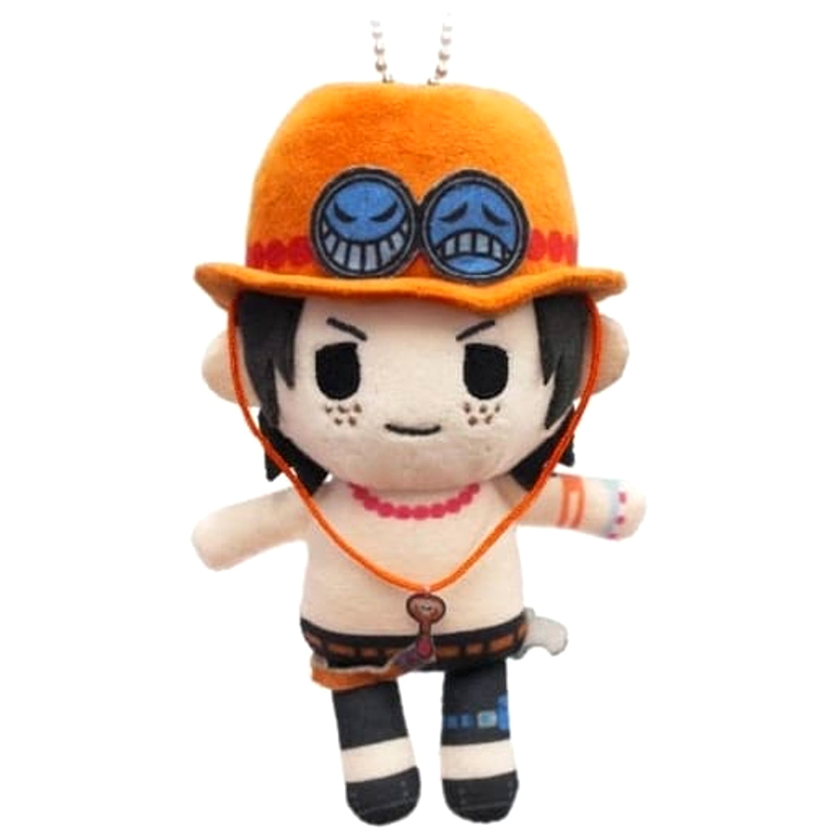 One Piece Portgas D. Ace Petitfuwa Stuffed Toy Keychains [USED]