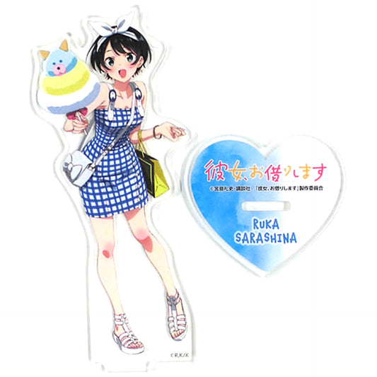 Hikokuji Rent-A-Girlfriend Summer Vacation Date Fashion Ruka Sarashina Acrylic Stand Prize B Acrylic Stands [USED]