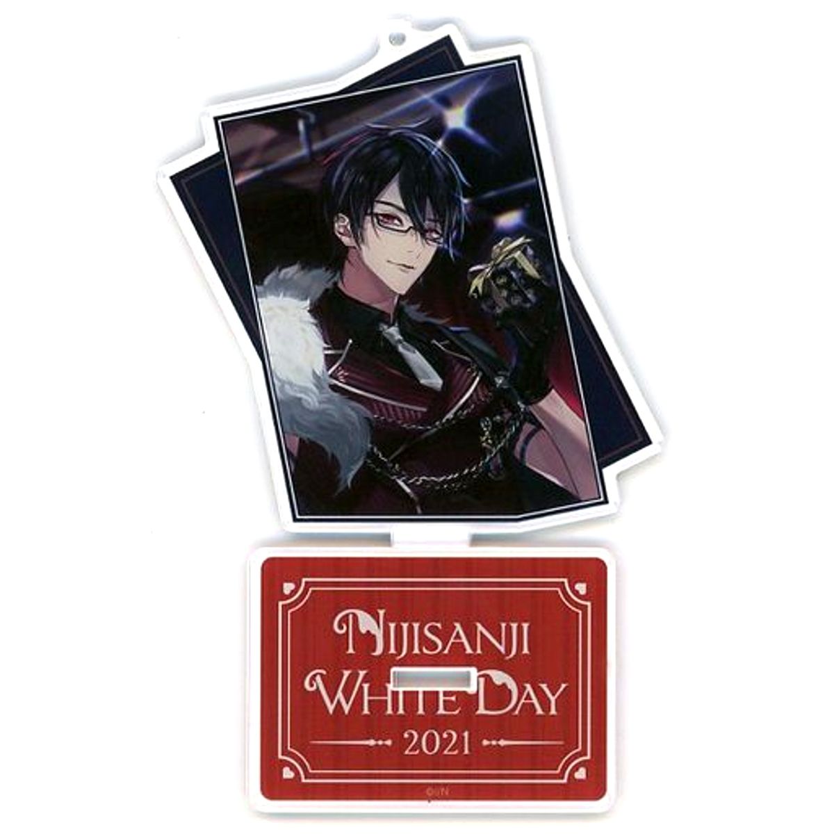 Yumeoi Kakeru Acrylic Stand Keychain Virtual YouTuber Nijisanji White Day Goods 2021 Included Item [USED]