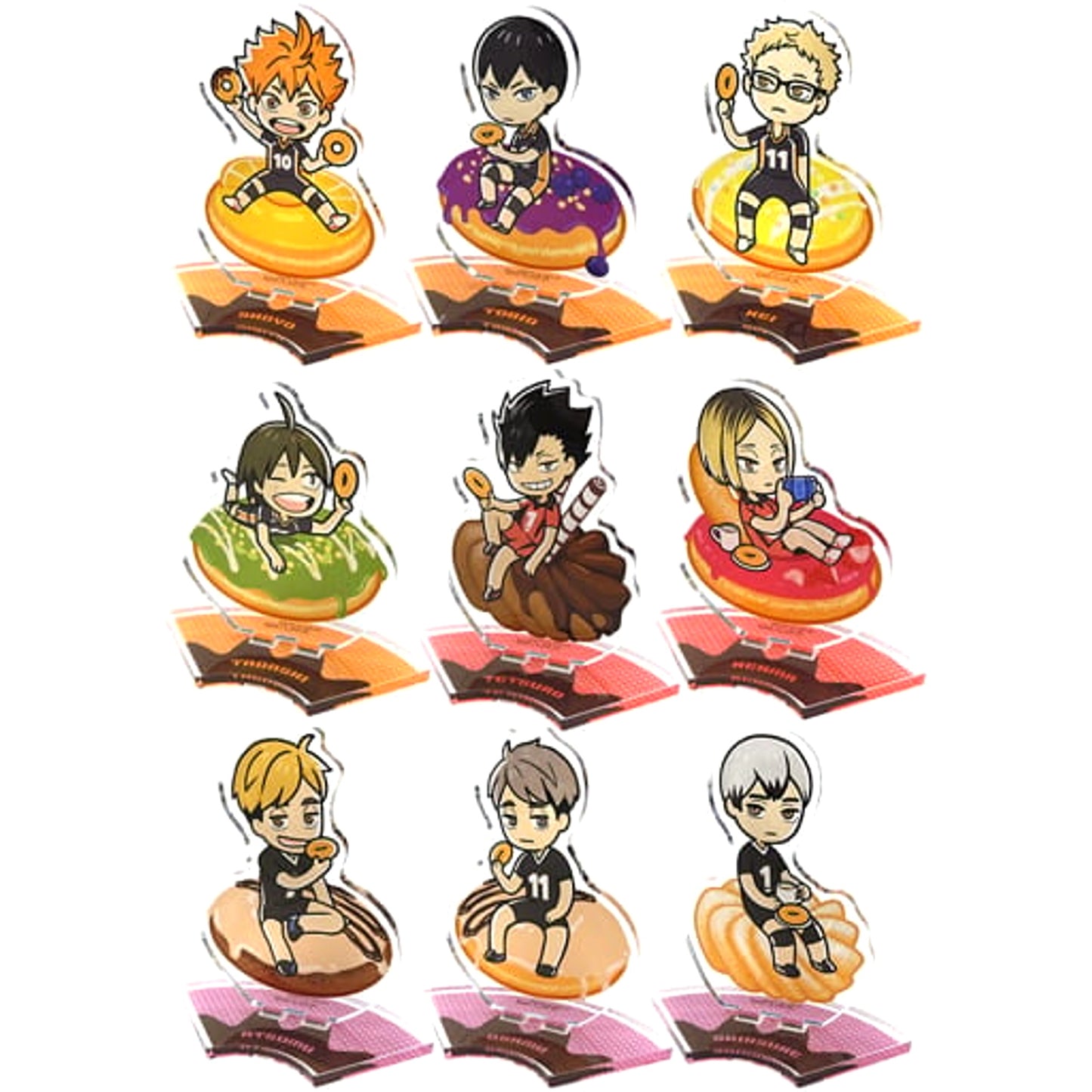 Haikyu!! To The Top Shoyo Hinata & Others All 9 Types Set Trading Acrylic Stand Decotto by animatecafe Limited Acrylic Stands [USED]