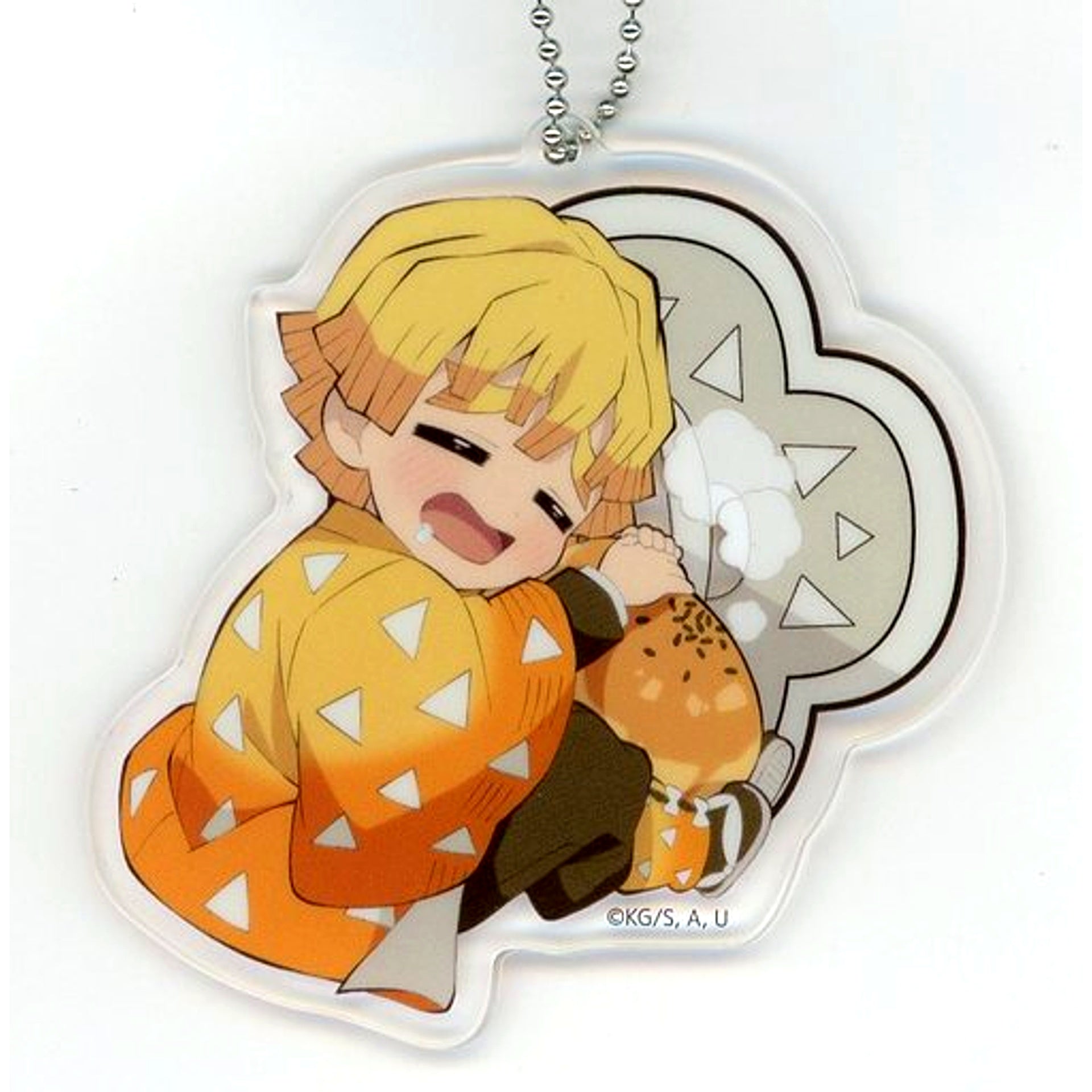 Zenitsu Agatsuma Dim Sum Demon Slayer Kimetsu no Yaiba ufotable Cafe Acrylic Keychain China Limited [USED]