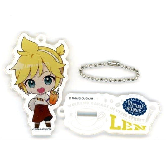 Hatsune Miku: Colorful Stage! Len Kagamine Trading Acrylic Stand Charms Weekend Garage@e-Diner Limited Acrylic Stands [USED]