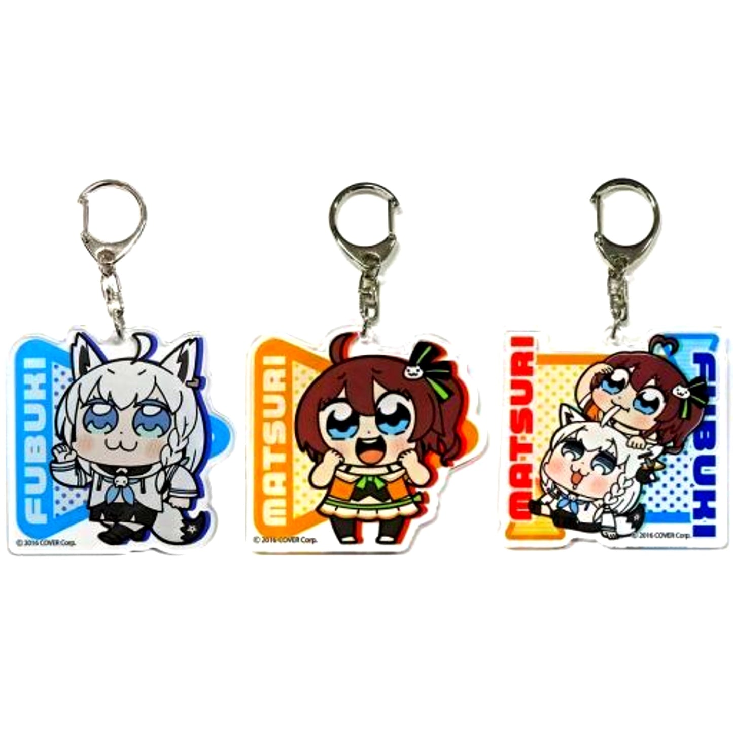 Set of 3 Hololive Acrylic Keychain MOLLY.ONLINE Collabo Vol.6 [USED]