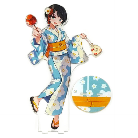 VTuber Hololive Ozora Subaru Approx. 1/4 Scale Yukata Acrylic Stand! Birthday Anniversary 2021 Acrylic Stands [USED]