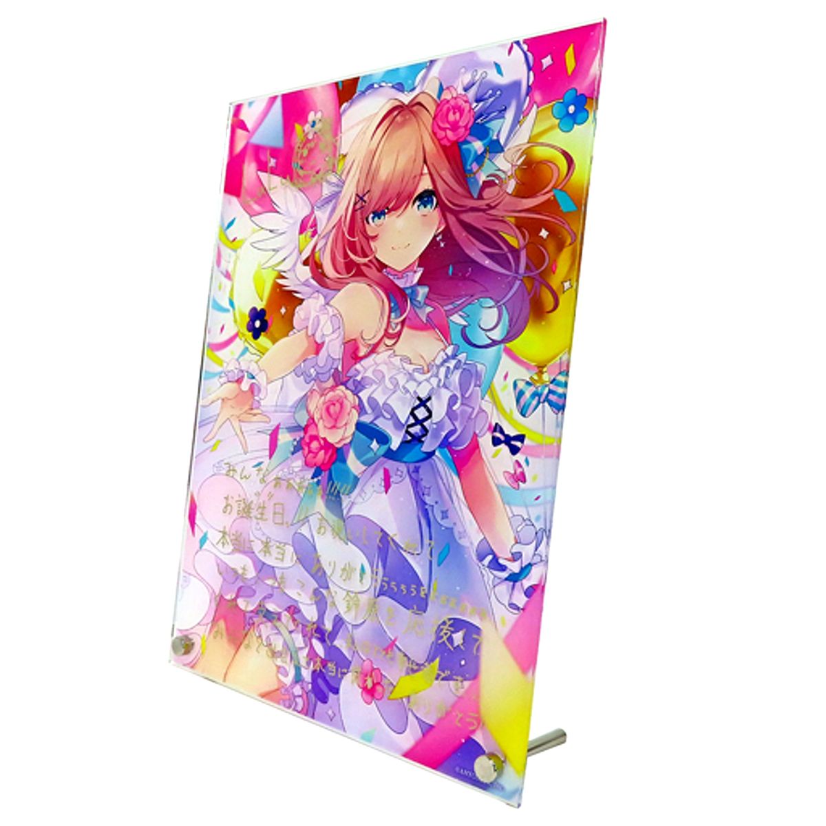 Suzuhara Lulu Replica Handwritten Autograph Message Acrylic Panel Virtual YouTuber Nijisanji Birthday 2021 [USED]