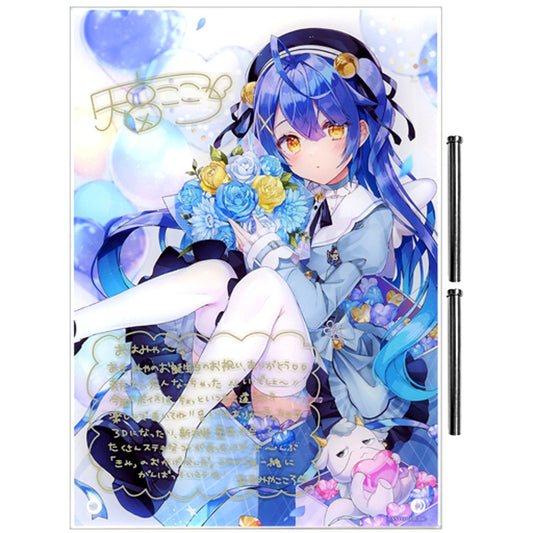 Amamiya Kokoro Replica Handwritten Autograph Message Acrylic Panel Virtual YouTuber Nijisanji Birthday 2021 [USED]