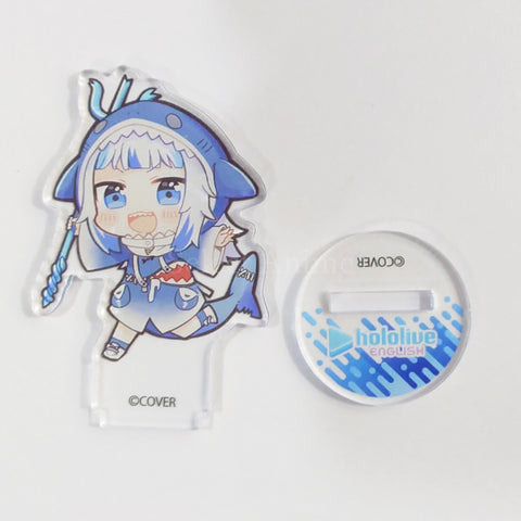 VTuber Hololive Gawr Gura Chibi Acrylic Figure with Illustration Atre Akihabara Hololive Summer Festival Exclusive Acrylic Stands [USED] — photo 1