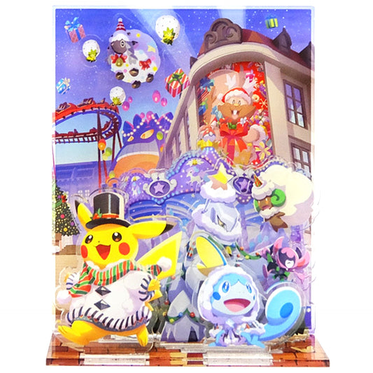Pikachu Pokemon Christmas Wonderland Pokemon Center Limited Acrylic Stand [USED]