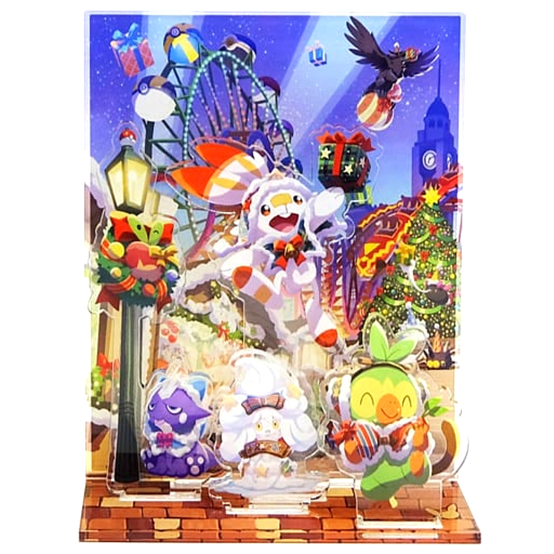 Scorbunny Pokemon Christmas Wonderland Acrylic Stand Pokemon Center Limited [USED]
