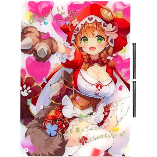 Warabeda Meiji Autographed Message Acrylic Panel Virtual YouTuber Nijisanji Warabeda Meiji Birthday 2021 [USED]