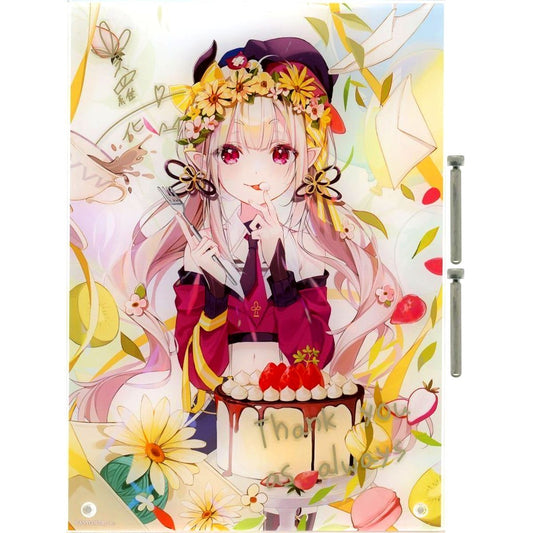 Naraka Replica Handwritten Autograph Message Acrylic Panel Virtual YouTuber Nijisanji Birthday 2021 [USED]