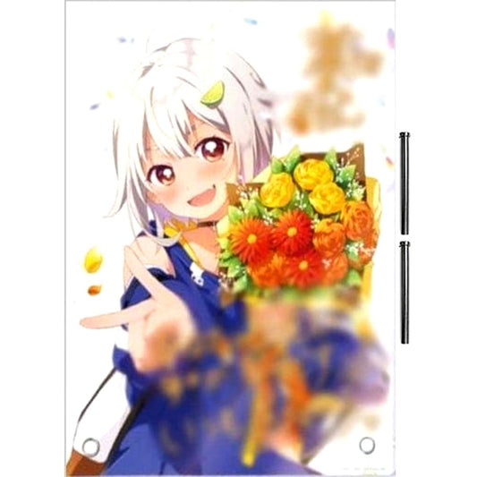 Hayama Marin Replica Handwritten Autograph Message Acrylic Panel Virtual YouTuber Nijisanji Birthday 2021 [USED]