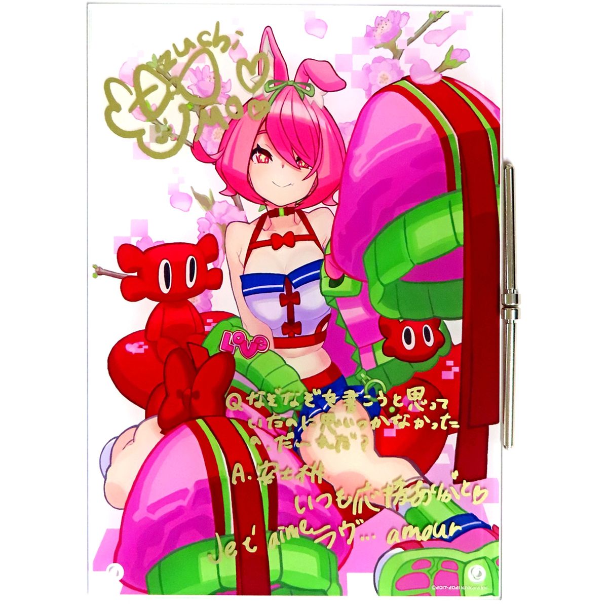 Azuchi Momo Autographed Reproduction Acrylic Panel Virtual YouTuber Nijisanji Birthday 2021 Included Item [USED]