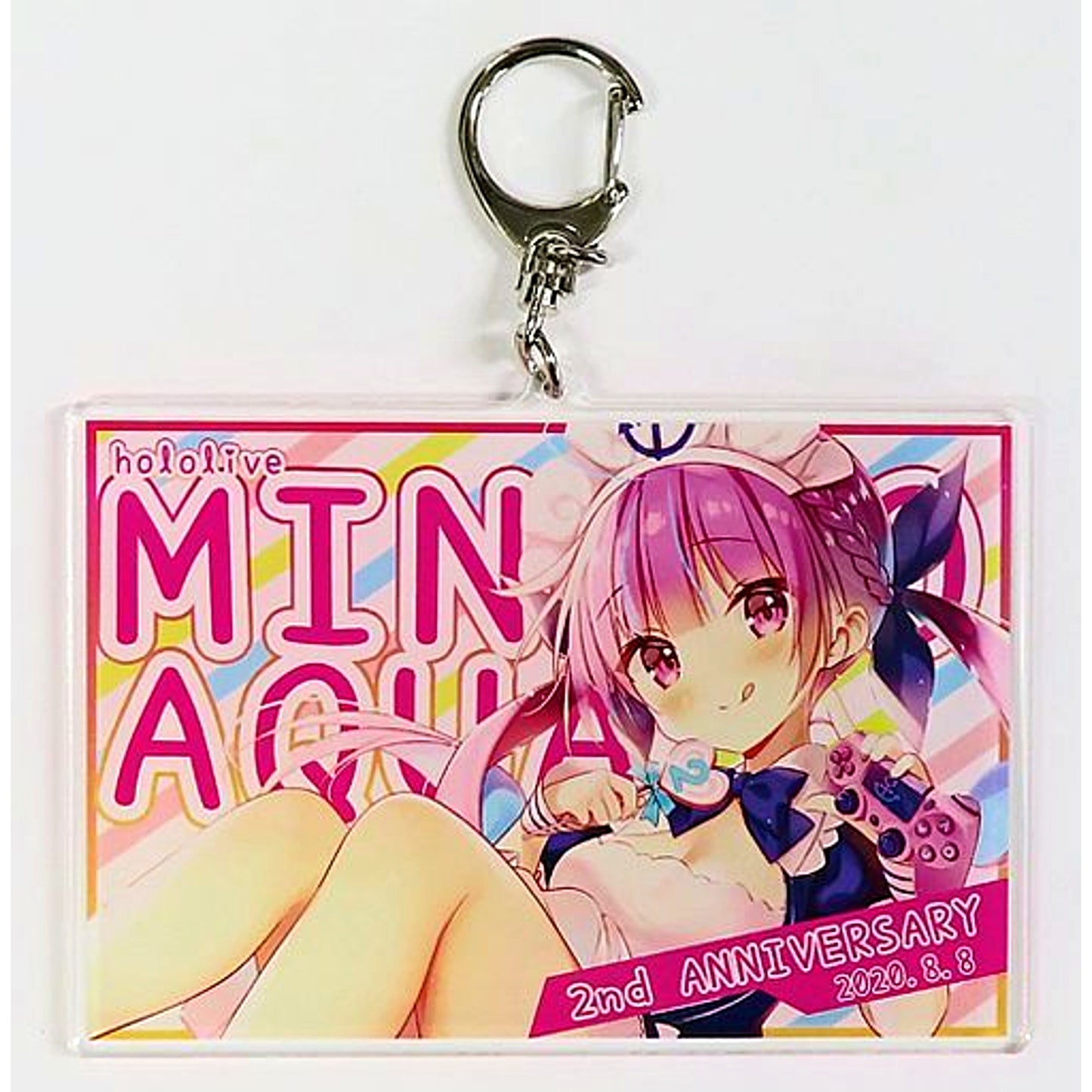 Minato Aqua Hololive Acrylic Keychain Minato Aqua 2nd Anniv [USED]