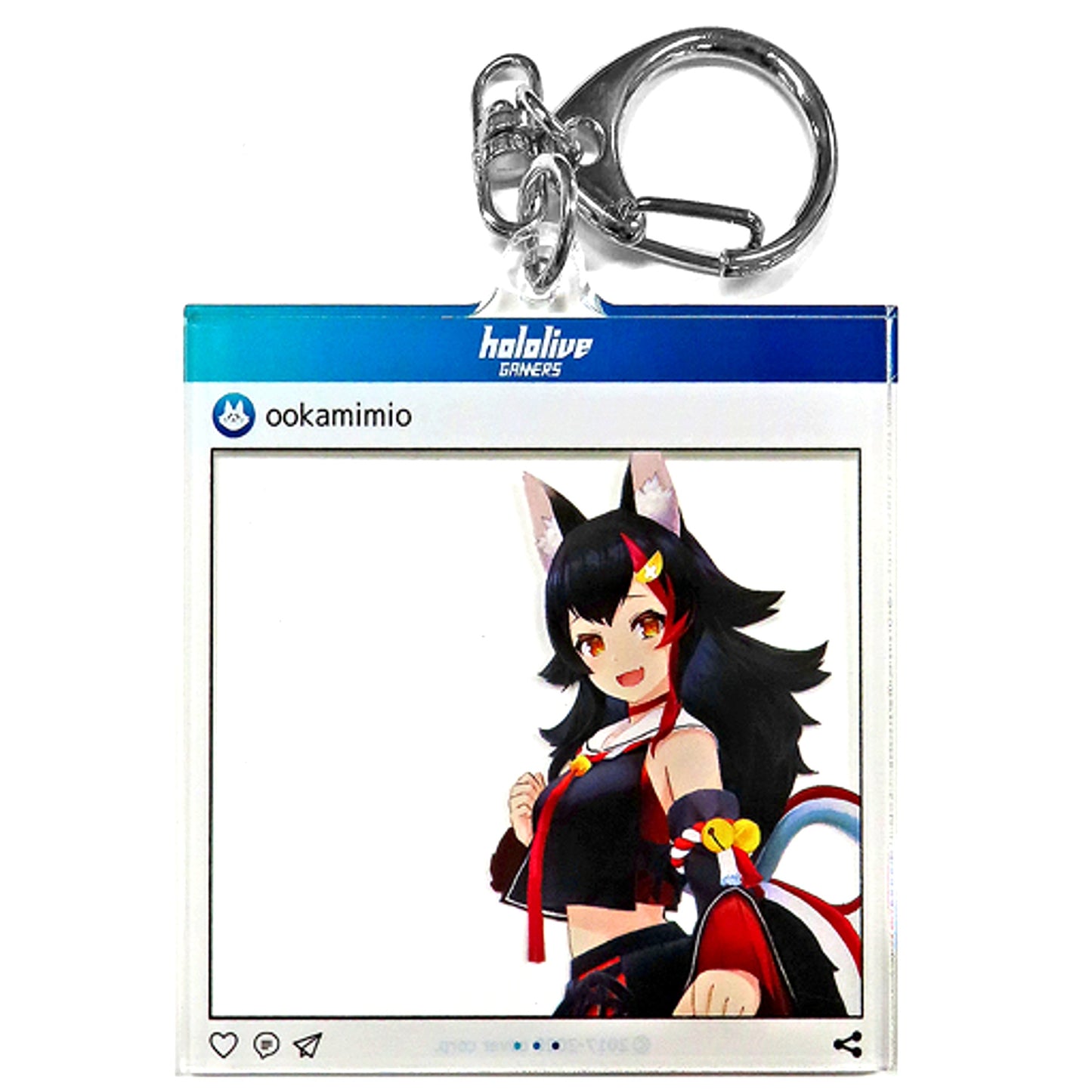 Ookami Mio Hololive Outing with Mio Acrylic Keychain Ookami Mio 2nd Anniv [USED]