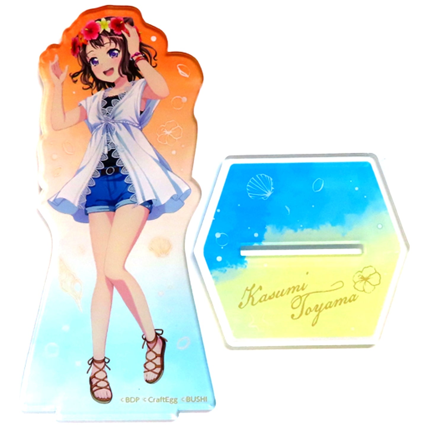 Kasumi Toyama BanG Dream! Girls Band Party! 2021 Summer in Marui Summer Vacation Ver. Acrylic Stand [USED]