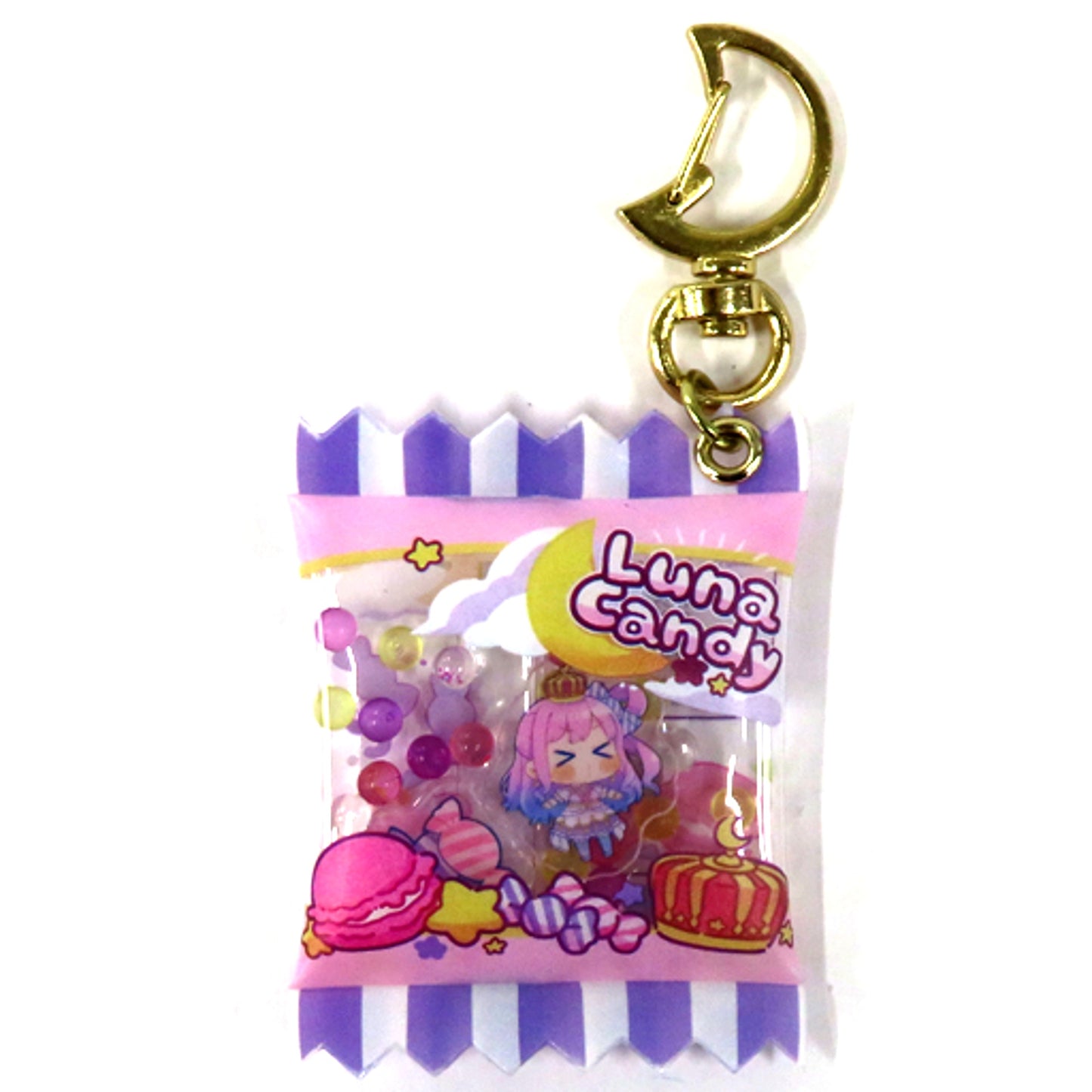 Himemori Luna Hololive Sameanko Drawn Candy Wrapping Keychain 1st Anniv [USED]