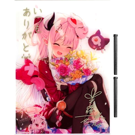 Naraka Virtual YouTuber Nijisanji Naraka Birthday 2020 Replica Autographed & Messaged Acrylic Panel [USED]
