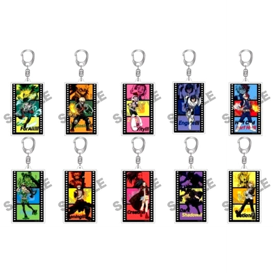 Set of 10 My Hero Academia Film Keyring [USED]
