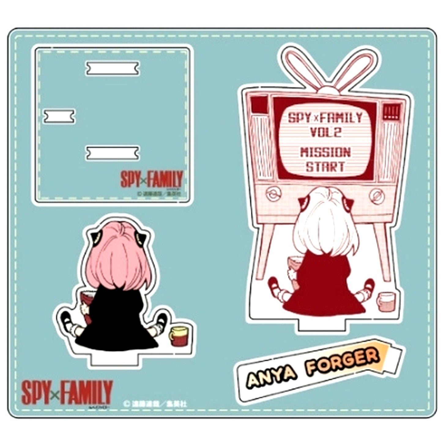 Anya and TV SPY x FAMILY Acrylic Diorama Mascot [USED]