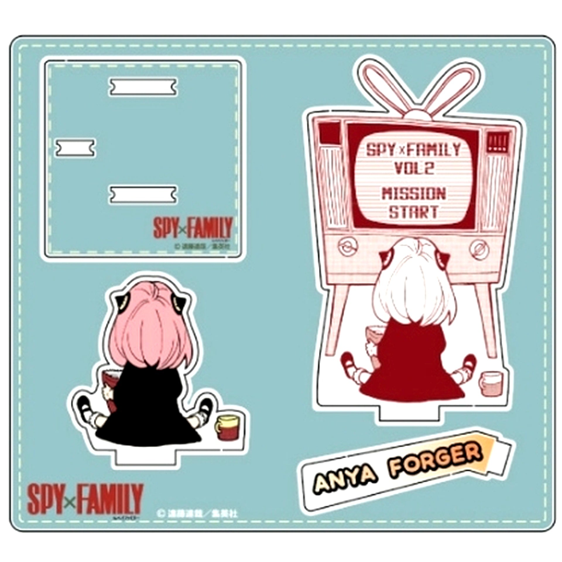 Anya and TV SPY x FAMILY Acrylic Diorama Mascot [USED]