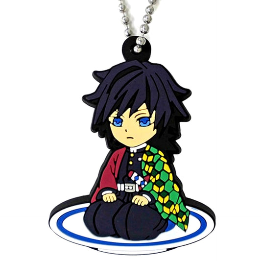 Giyu Tomioka Muten Kura Sushi x Demon Slayer: Kimetsu no Yaiba 2021 Bikkura Pon! Rubber Accessory [USED]