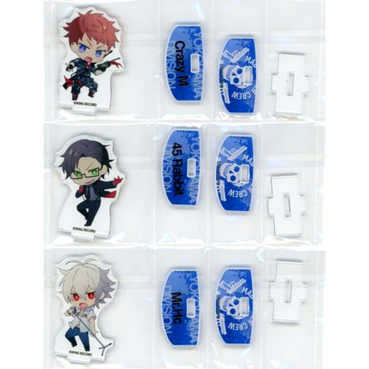 Set of 3 MAD TRIGGER CREW Hypnosis Mic: Division Rap Battle Yurayura Acrylic Stand Lawson Loppi HMV & Books Online Limited [USED]