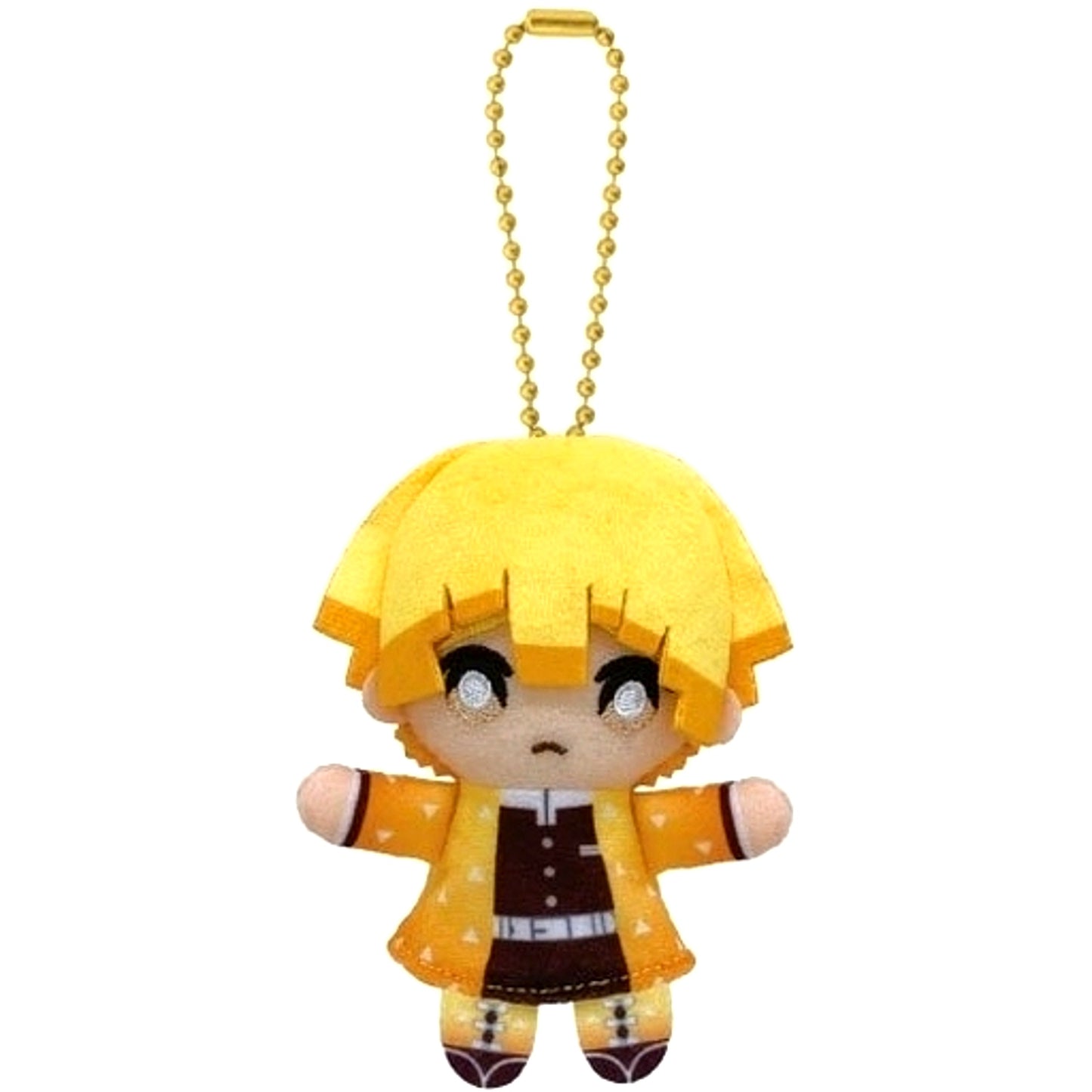 Zenitsu Agatsuma Demon Slayer Kimetsu no Yaiba Finger Puppet Mascot [USED]