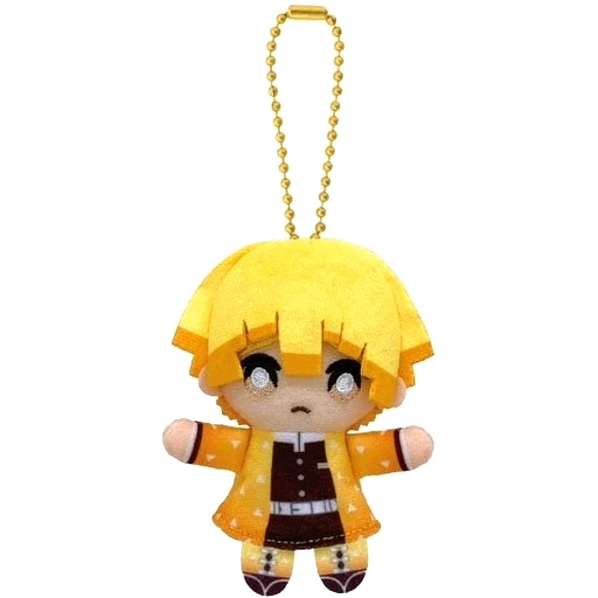 Zenitsu Agatsuma Demon Slayer Kimetsu no Yaiba Finger Puppet Mascot [USED]