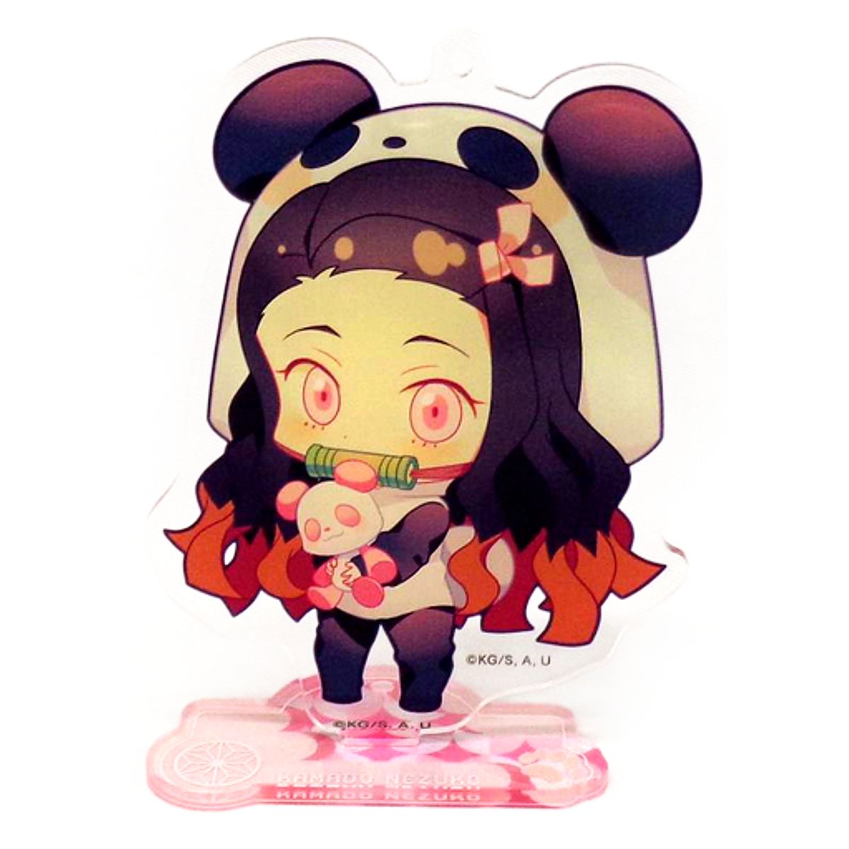 Demon Slayer: Kimetsu no Yaiba Nezuko Kamado Trading Big Acrylic Stand Keychain Costume Ver. Overseas Limited Keychains [USED]