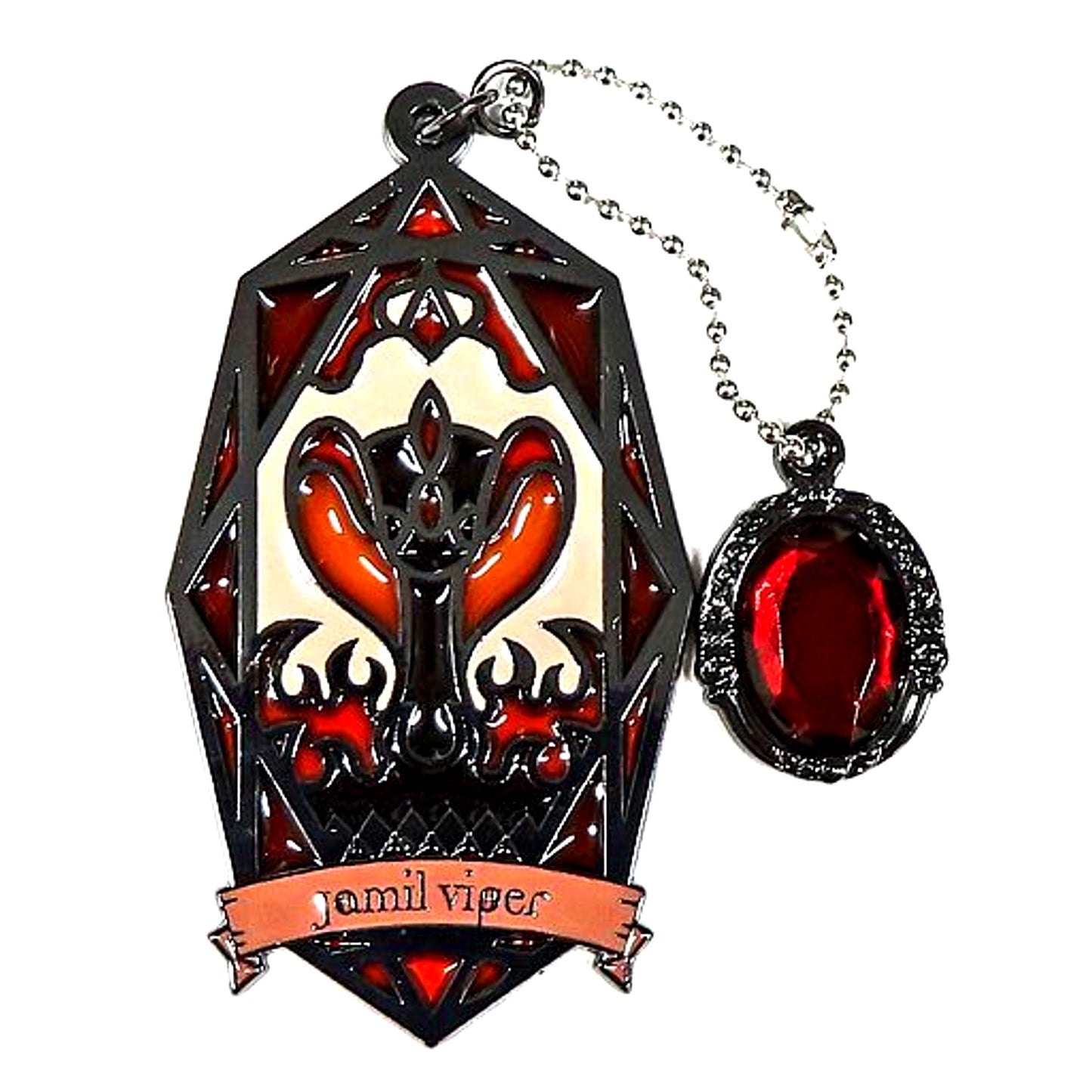 Jamil Viper Disney Twisted Wonderland Stained Glass Style Metal Charm Vol.2 [USED]