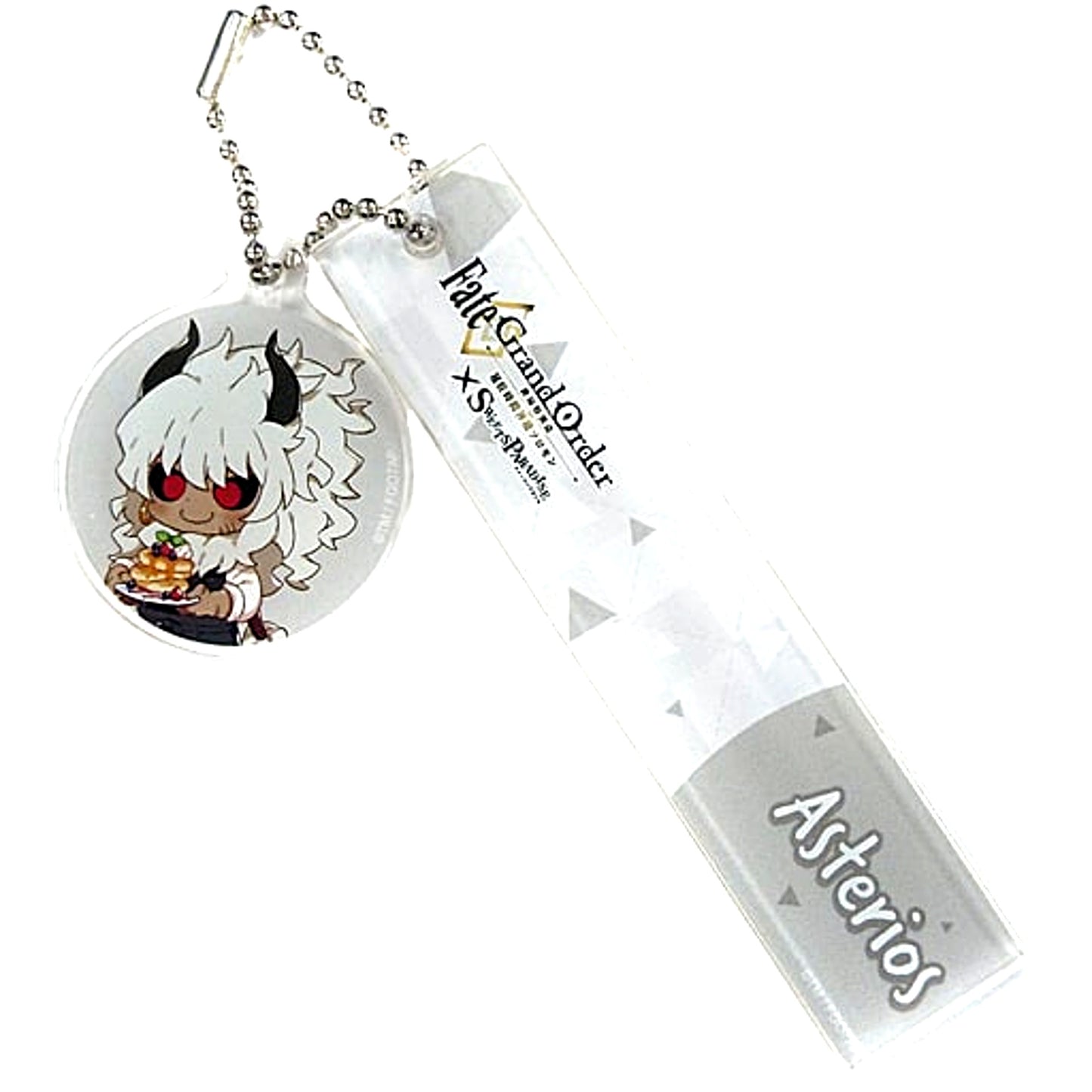 Asterios Fate/Grand Order Final Singularity Grand Temple of Time Solomon x SWEETS PARADISE Trading Room Keychain [USED]