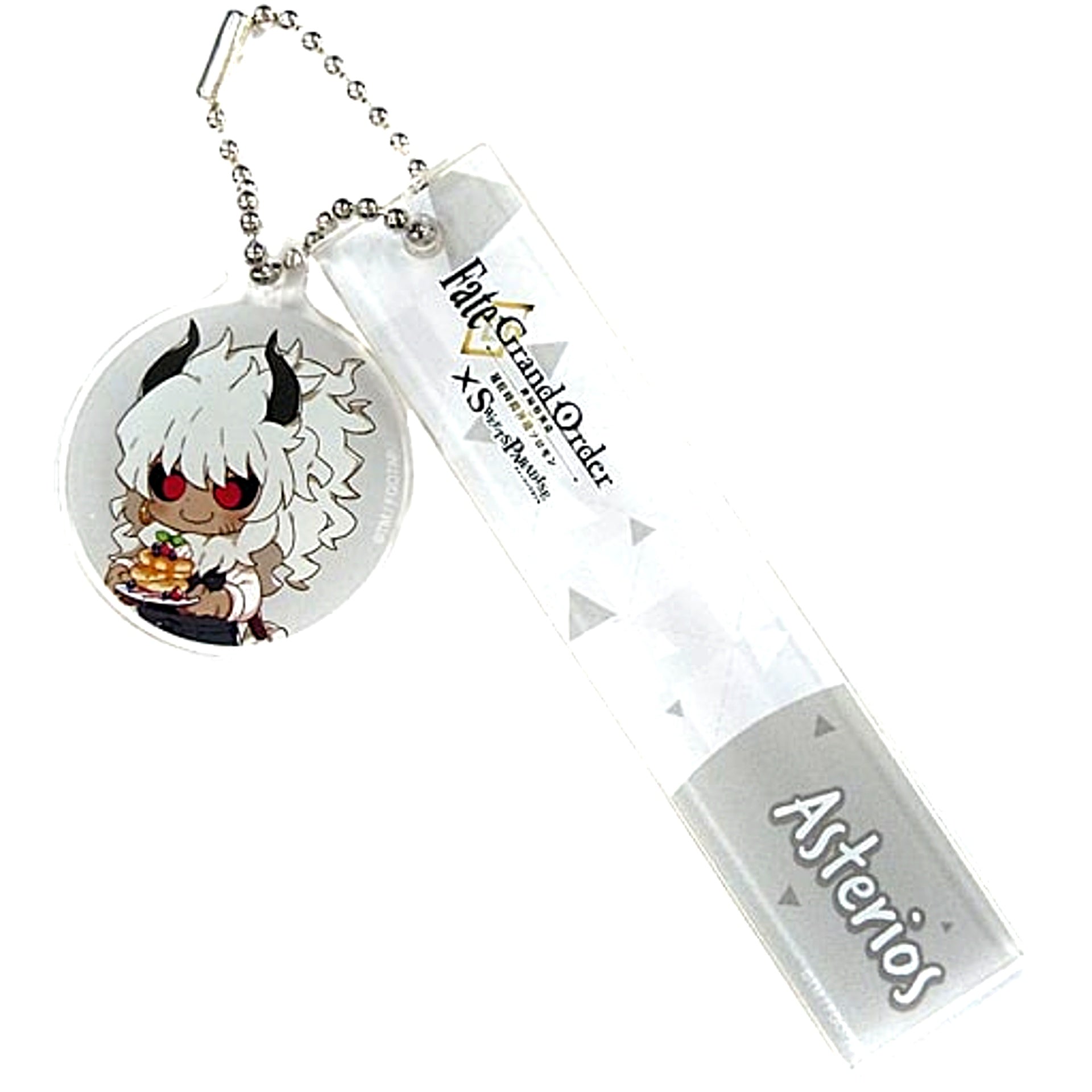 Asterios Fate/Grand Order Final Singularity Grand Temple of Time Solomon x SWEETS PARADISE Trading Room Keychain [USED]
