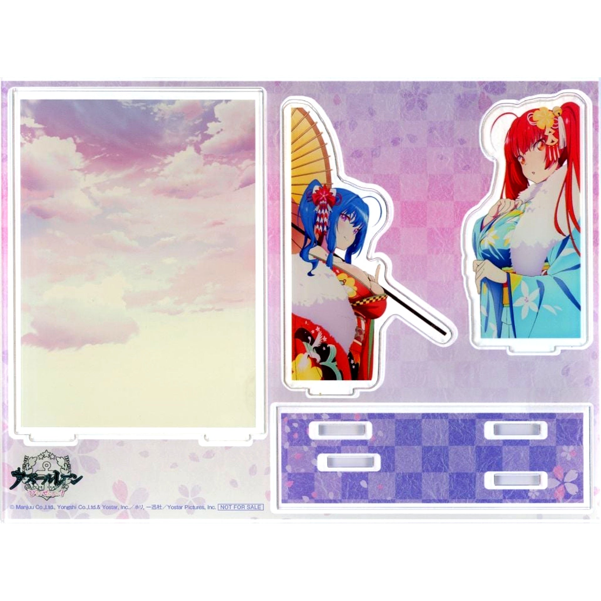 St. Louis & Honolulu Illustration Acrylic Diorama Bonus Item for Blu-ray Azur Lane Slow Ahead Toranoana Ltd Vol.1 [USED]