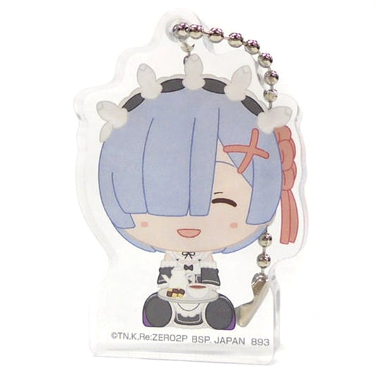 Re:ZERO -Starting Life in Another World- Rem Eyes Closed Ichiban Kuji May the Spirit Bless You Chokonokko Acritz Key Ring Prize F Keychains [USED]