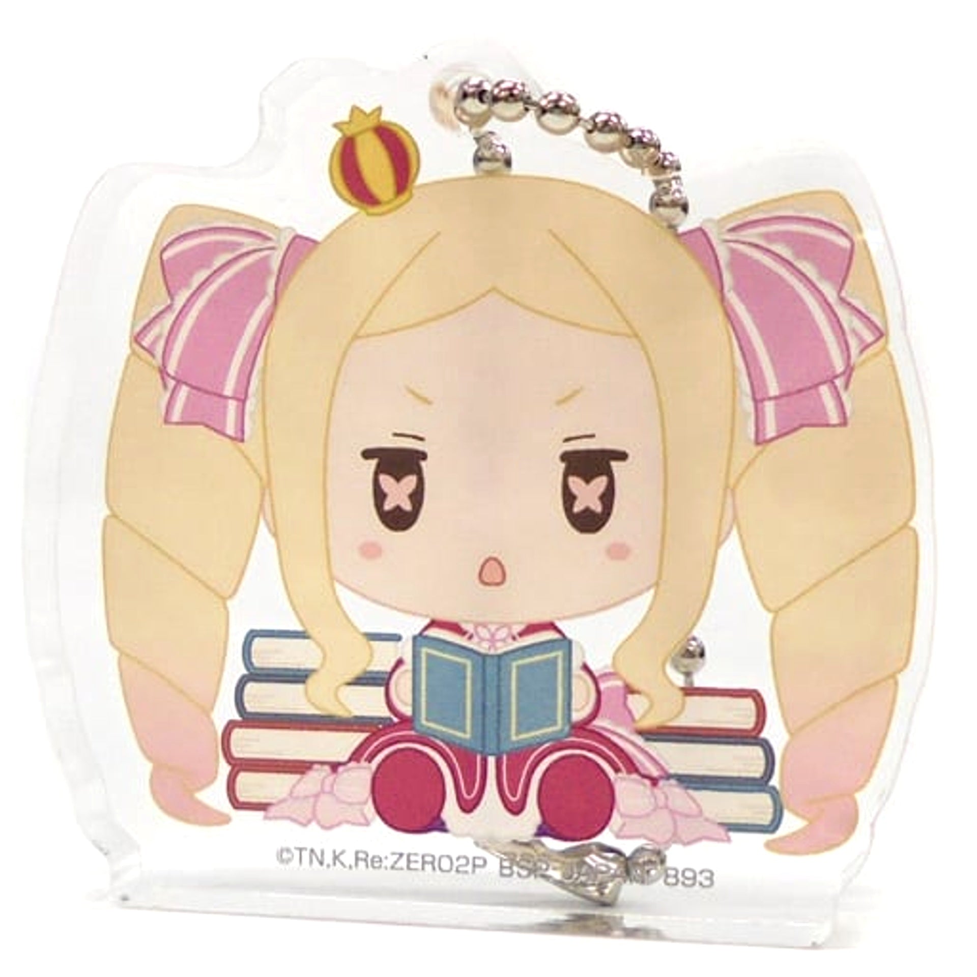 Re:ZERO -Starting Life in Another World- Beatrice Eyes Open Ichiban Kuji May the Spirit Bless You Chokonokko Acritz Key Ring Prize F Keychains [USED]