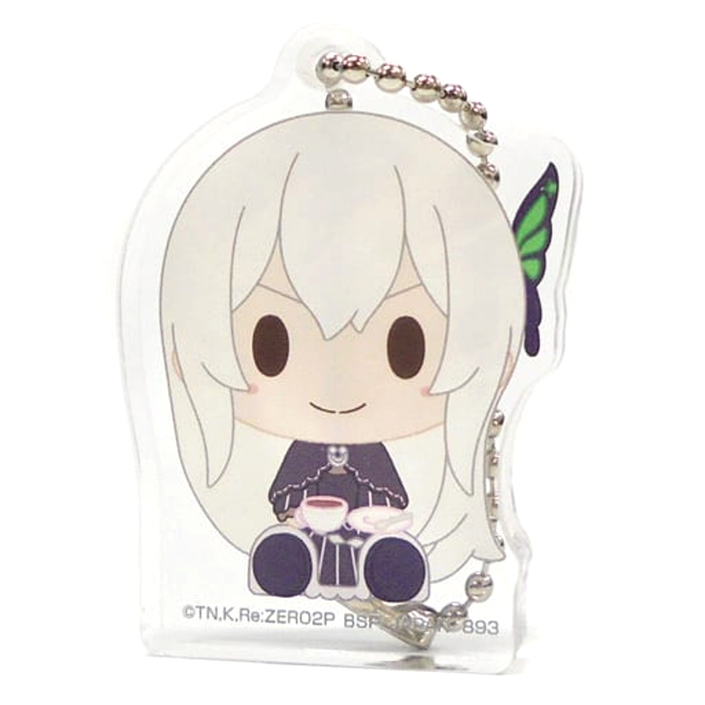 Re:ZERO -Starting Life in Another World- Echidna Open Eyes Ichiban Kuji May the Spirit Bless You Chokonokko Acritz Key Ring Prize F Keychains [USED]
