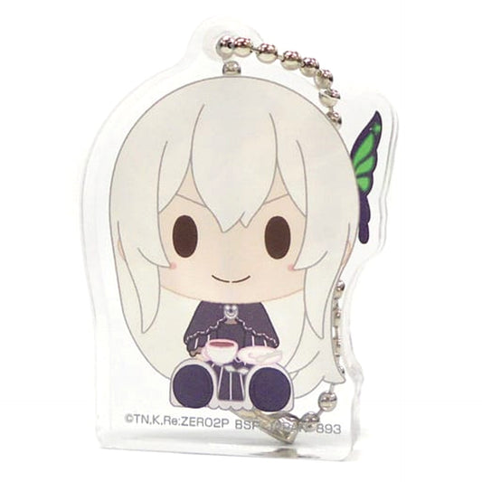 Re:ZERO -Starting Life in Another World- Echidna Open Eyes Ichiban Kuji May the Spirit Bless You Chokonokko Acritz Key Ring Prize F Keychains [USED]
