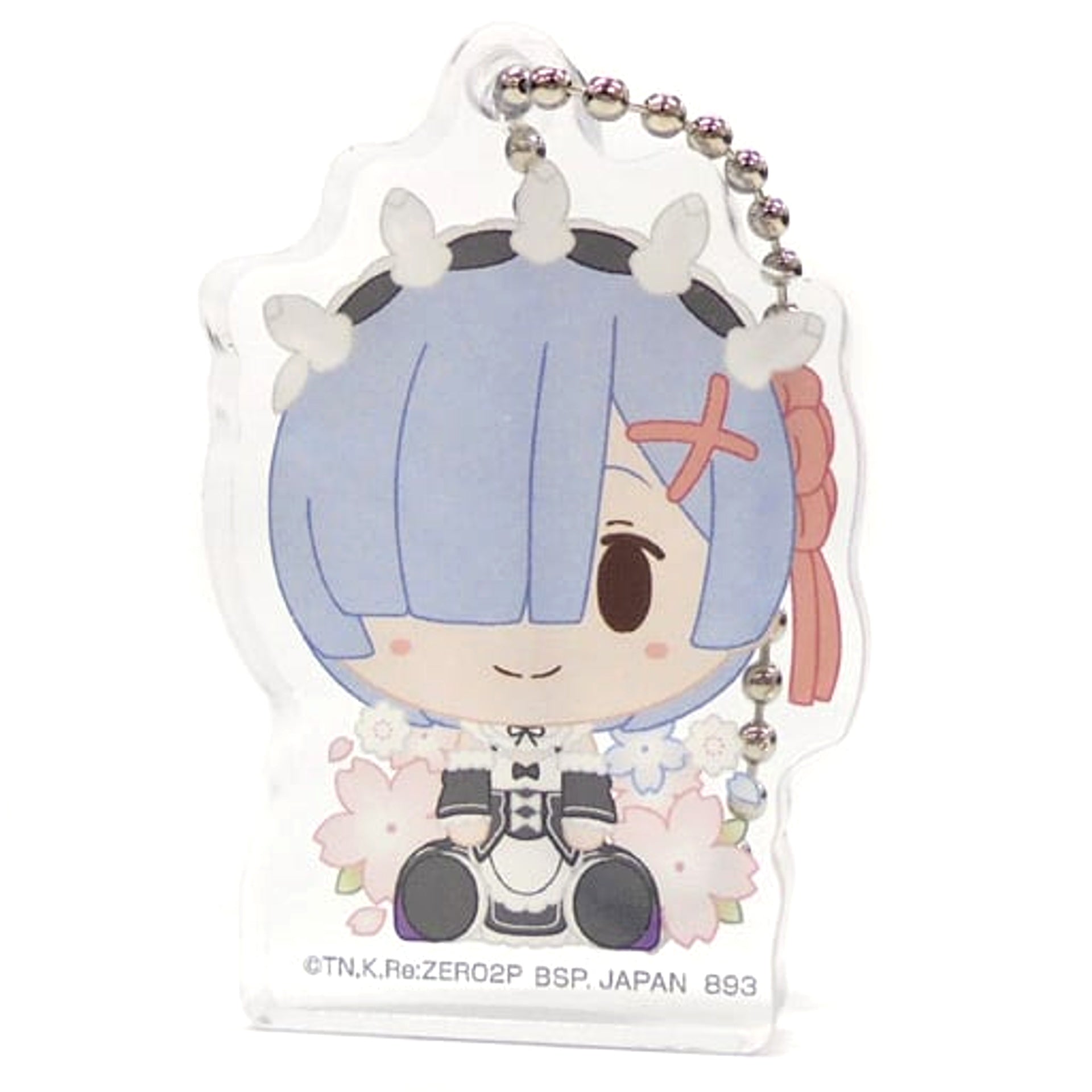 Re:ZERO -Starting Life in Another World- Rem Open Eyes Ichiban Kuji May the Spirit Bless You Chokonokko Acritz Key Ring Prize F Keychains [USED]